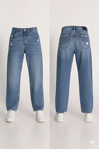 SONGÜLBERİK Girl's Mom Jean Pants