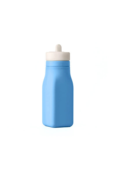 OmieBox - زجاجة مياه من السيليكون خالية من مادة BPA من OmieBottle باللون الأزرق