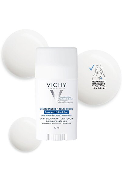 Vichy 24 Hour Mineral Aluminium Free Deodorant Stick for Sensitive Skin 40ml