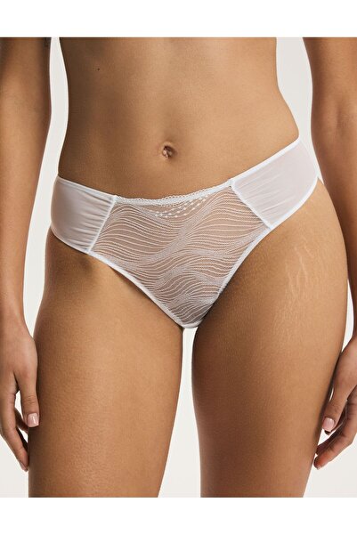 ESOTIQ Women's Elegant Briefs Panties with Embroidered Mesh Abstract Pattern ...