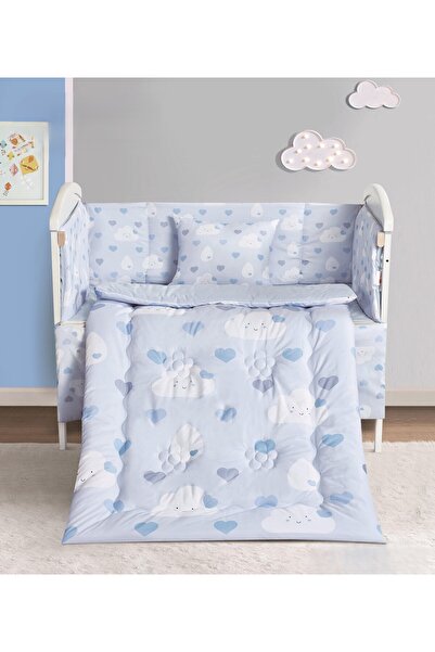 Red Rose مفرش سرير حواجز سرير اطفال 5 قطع صيفي ليمنح طفلك الراحة من المايكروف...