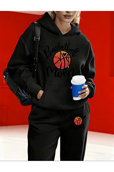 AZIZI TEKSTIL Women's Polar Hooded and Pants Set