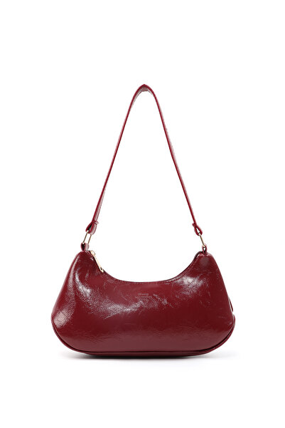 SHAKA Wrinkled Textured Claret Red Shk280 Zippered Single Compartment, Hand, ...