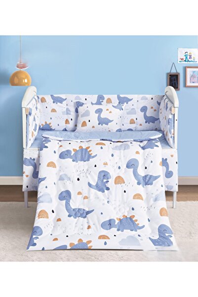 Red Rose مفرش سرير حواجز سرير اطفال 5 قطع صيفي ليمنح طفلك الراحة من المايكروف...