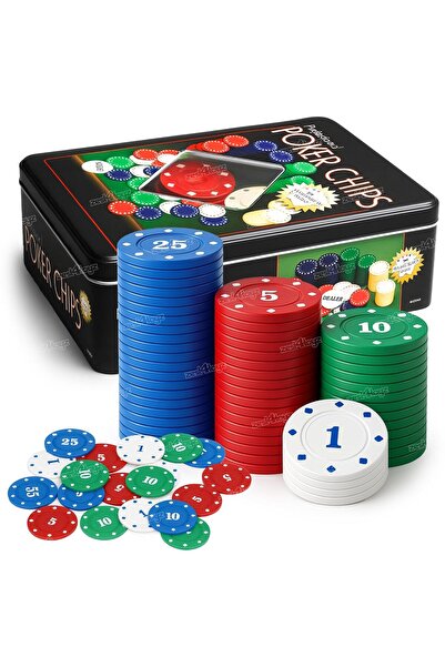 Generic Poker Chips Set 100 Dual Toned Chips Professional Poker Set