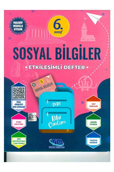 Tandem Yayınları TANDEM 6.Sınıf Sosyal Bilgiler Etkileşimli Defter