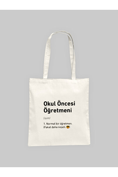 Hayali Şeyler Öğretmenlere Özel Mizah Baskılı Bez Çanta | %100 Pamuk | 35x40 cm