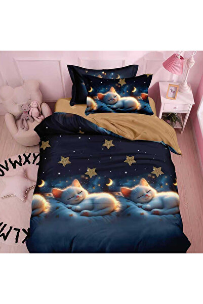 OEM Bed linen with elastic for a single bed, 4 pieces, Finet, DREAM-1572