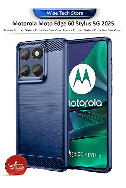 Wtech Motorola Moto Edge 60 Stylus 5G 2025 Silicone Brushed Texture Protectiv...