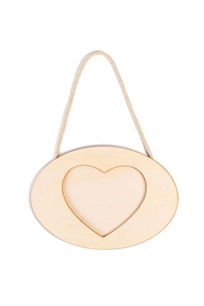 OEM Oval heart wooden photo frame