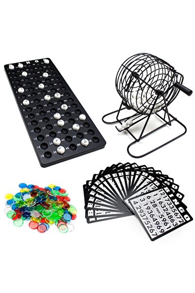 Generic Traditional Party Bingo Game Set – Durable Iron Cage and Plastic Comp...