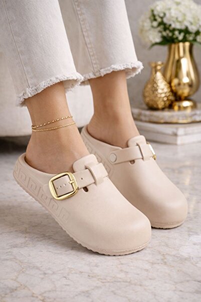 Babetty Anatomical Soft Daily Sabo Slippers with Closed Front and Massage Soles