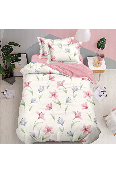 OEM Lenjerie de pat cu elastic pentru pat de 1 persoana, 4 piese, Finet, DREA...