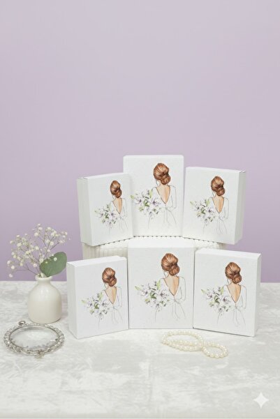 Kırçova Tekstil Gelin Bohçası Gelin Kutusu 6'lı Set