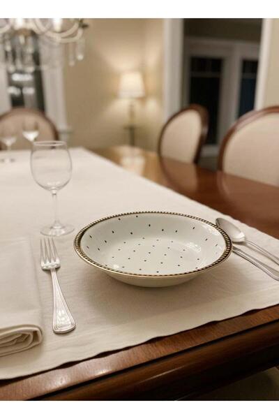 Altabi Ceramic Dinner Plate Digital Printed Pattern Set of 6 19 cm Stylish De...