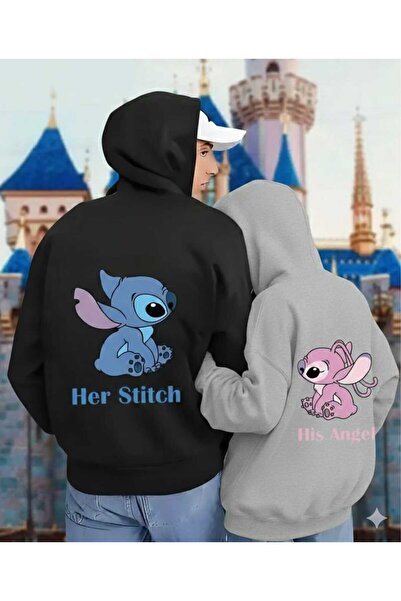 Framgan Combinație de cuplu de 2 piese cu imprimeu Stitch pentru femei/bărbați