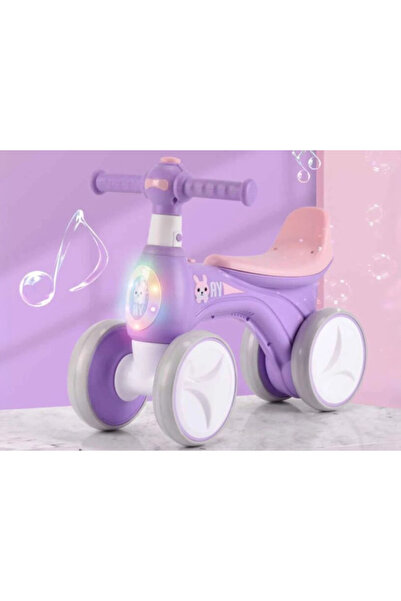 OEM 4-wheeled children's balance bike with lights, musical sounds, soap bubbles