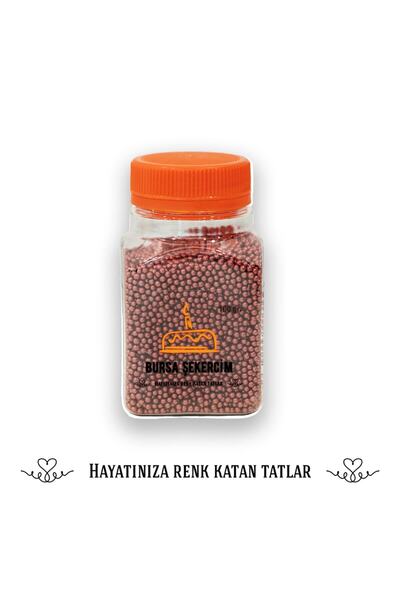 şekers hayatınıza renk katan tatlar 2mm Bronz Dekoratif Boncuk Şeker 100GR