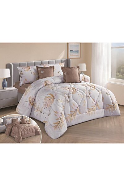 NAJMA A one-and-a-half-person bed sheet with a floral design, a microfiber fi...