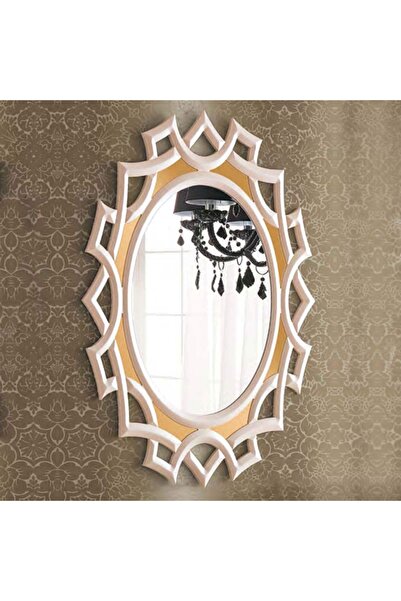 Dekordelisi Antik Avangarde Yağız Ayna Krem EN: 83 cm BOY: 125 cm