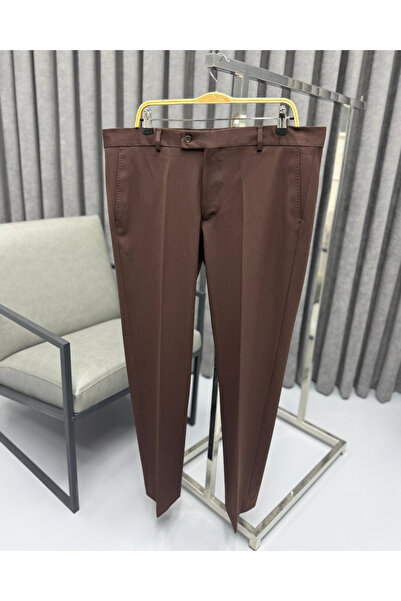 Avni Ceylan Men's Elite Line Plain Classic Fabric Trousers