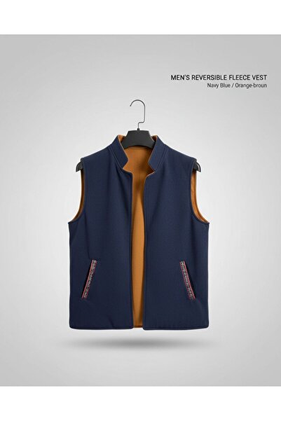 ALnama Men's winter double-sided vest