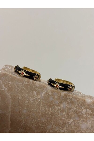 stainless steell Mineli Halka Çelik Küpe