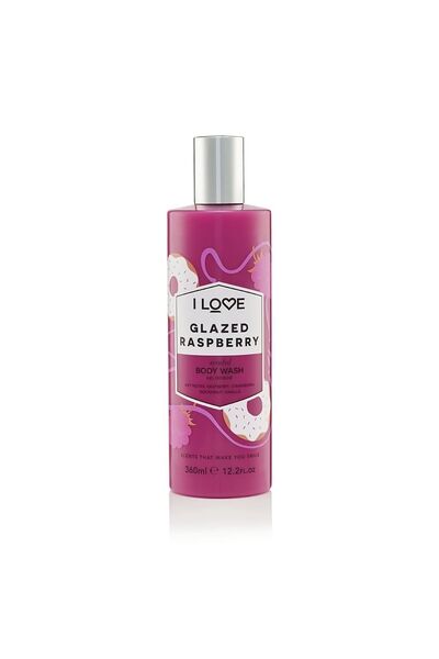 I Love Colecția Signature Gel de duș cu zmeură glazurată 360 ml