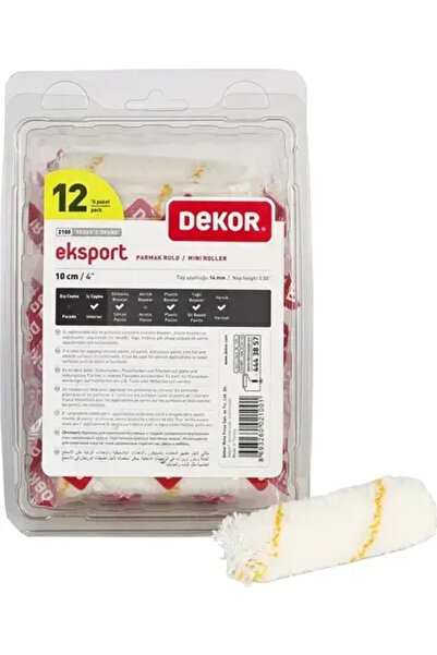 Dekor 2100 Export Satin Finger Roller 10 cm Spare-3 Pcs