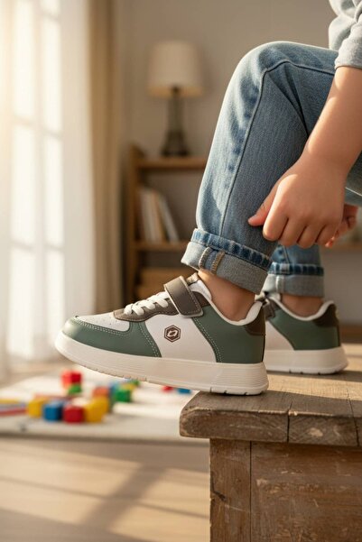 NAVİSHOES Children's Velcro Laceless Sneaker Sports Shoes 015Nav