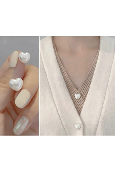 Vira Rise 3 Adet Kalpli Beyaz İnci Görünmez Gizli Çok Amaçlı Düğmeler