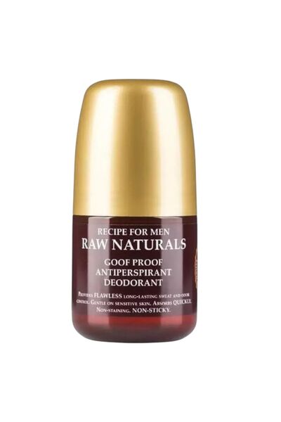 Raw Naturals , Goof Proof, против раздразнения, антиперспирант, за мъже, 60 мл