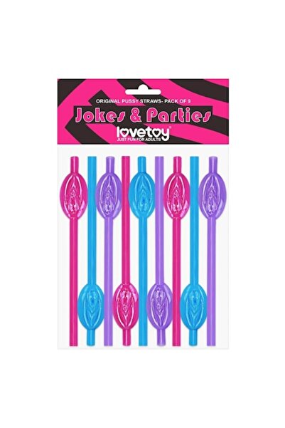 LOVETOY Original funny straws, 9 pcs.
