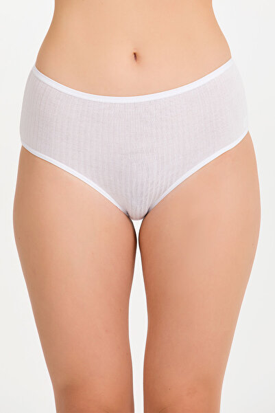 İlke 12 Pieces, Derby Piped , High Waist, Women's Bato Panties, 92% Viscose &...