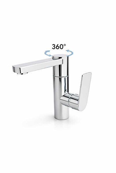 luxury faucet Silva Tam Tur 360 Derece Dönebilir Gagalı Lüx Banyo Lavabo Bata...