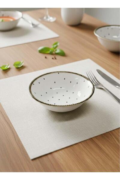 Altabi Ceramic Soup Bowl Digital Printed Pattern Set of 6 15 cm Stylish Decor...