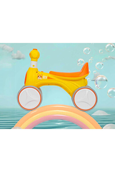 OEM 4-wheeled children's balance bike with lights, musical sounds, soap bubbles