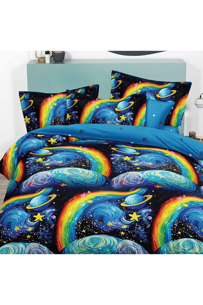 OEM Lenjerie de pat cu elastic 180x200 pentru pat dublu 2 persoane Dreamelle,...