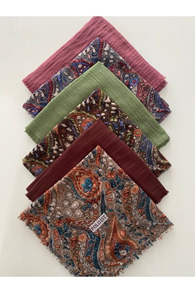 poloist 6 Mixed Patterned Cheesecloth Writing