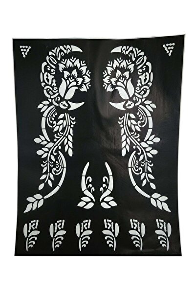 Henna Ramadan and Eid Design Mould Sticker for Both Hands