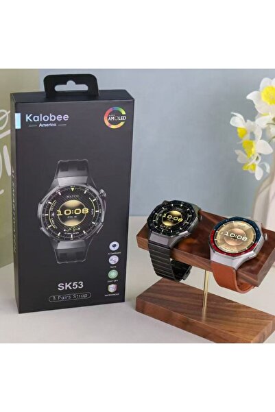 KALOBEE SK53 Stainless Steel IPS Display Smart Watch Call Sports Cross-Border...