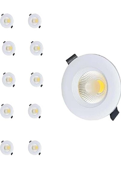 Generic 10pcs LED COB Ceiling Light Downlight Energy Saving 7W size 7cm 3000k...
