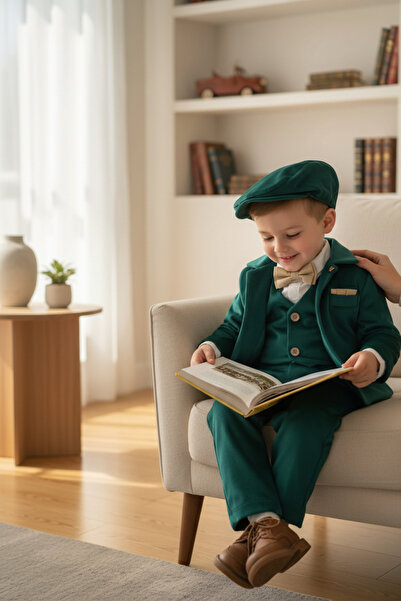 GabrielleBebe Green Velvet Full Suit