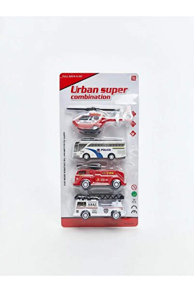 LC Waikiki مجموعة سيارات ألعاب إلكيارديم مكونة من 4 قطع (S6)