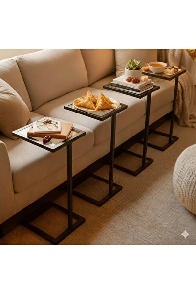 terndat 8-piece black glass serving table set with a touch of luxury