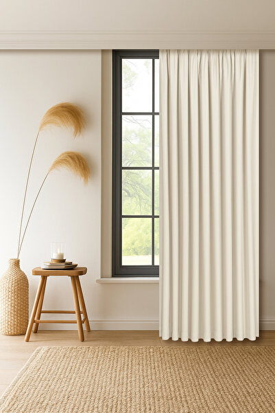 Gauze Fabric Design Capri Linen Textured Cream Extra-Thick High Quality Singl...