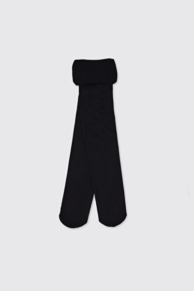 Panço Kız Çocuk Mikro Siyah Külotlu Çorap