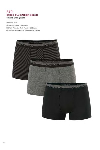Pierre Cardin Men's Lycra 3-Piece Boxers