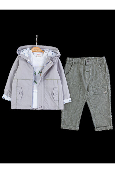 The-kid.co THE BOHEMIAN BOY JACKET SET - STONE