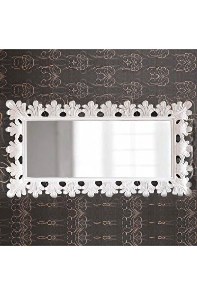 Dekordelisi Antik Avangarde Zeus Konsol Ayna Beyaz EN: 144 cm BOY: 75 cm